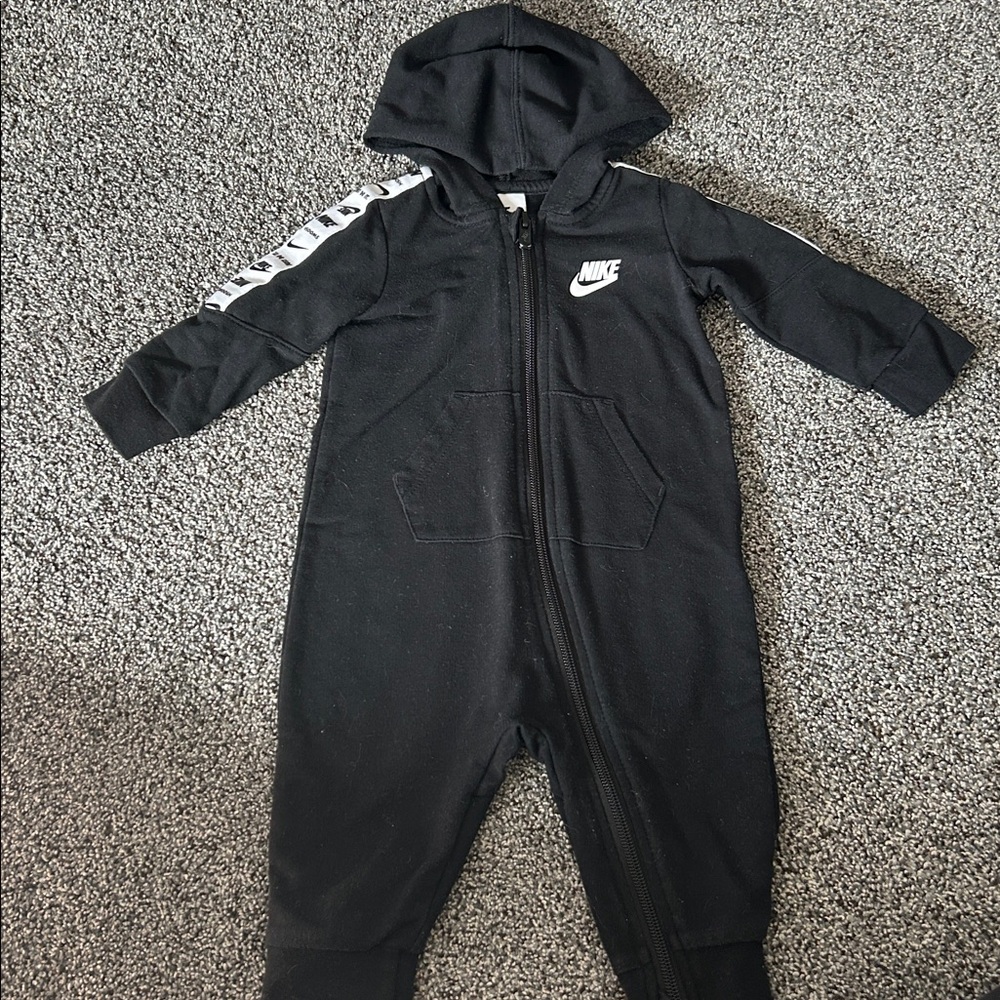 Nike Black Baby Hooded Romper